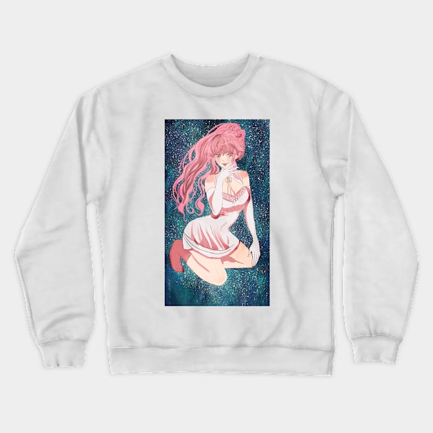 Prism space girl beautiful anime manga style art universe Crewneck Sweatshirt by meisanmui